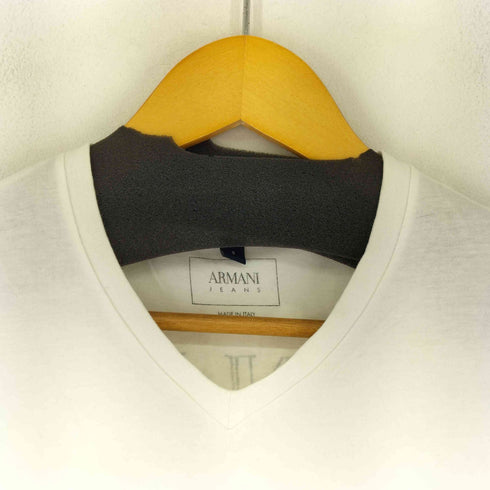 アルマーニジーンズ ARMANI JEANS イタリア製 プリントVネックTシャツ メンズ S