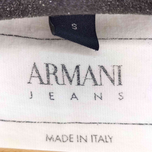 アルマーニジーンズ ARMANI JEANS イタリア製 プリントVネックTシャツ メンズ S