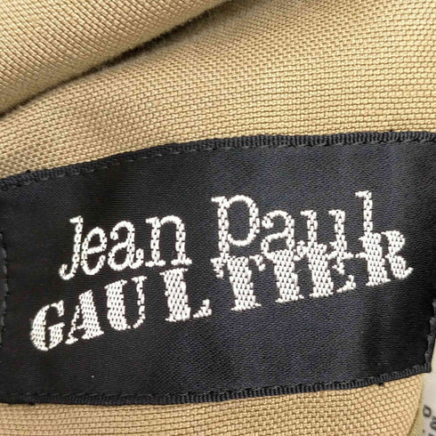 ジャンポールゴルチエ Jean Paul GAULTIER リネン混 ダブルブレスト ステッチデザイン ピークドラペル テーラードジャケット セットアップ レディース 72