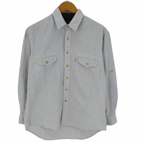 シェラデザイン SIERRA DESIGNS 80-90S ストライプシャツ メンズ JPN:S