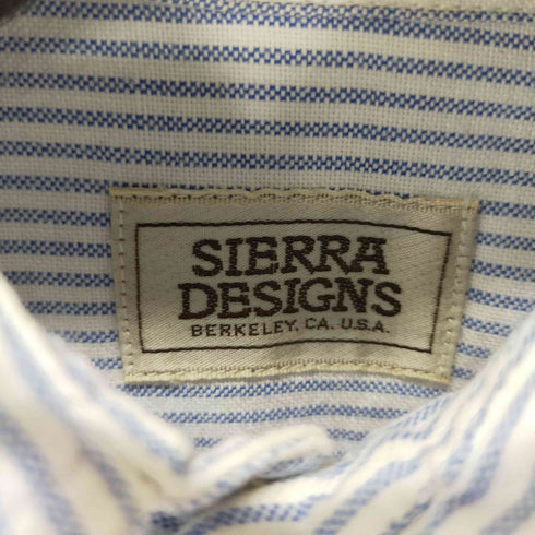 シェラデザイン SIERRA DESIGNS 80-90S ストライプシャツ メンズ JPN:S