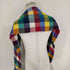 グレンプリンス Glen Prince MADE IN SCOTLAND ブロックチェックマルチカラー ラムウールマフラー メンズ