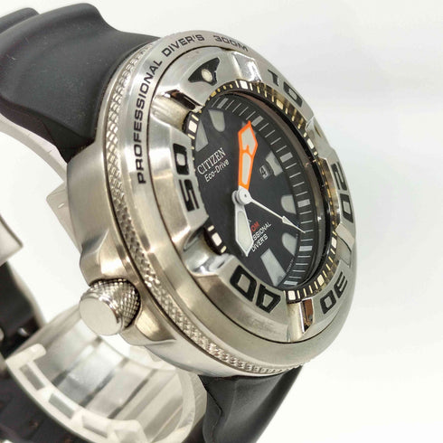 シチズン CITIZEN professional diver's 300M ECO-DRIVE PROMASTER プロマスター 左リューズ プロフェッショナル ダイバーズ エコドライブ メンズ