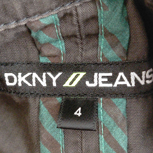 ダナキャランニューヨーク ジーンズ DKNY JEANS 00s Y2K ワイヤーポケット 背面刺繍 ミリタリージャケット レディース 4