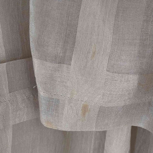 イッセイミヤケ ISSEY MIYAKE 筆タグ シルク100 チェック ダブル テーラードジャケット シアー レディース JPN:M