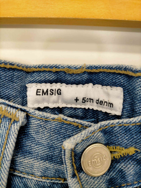 エジュクロ ASCLO EMSIG +5cm ジップフライデニム レディース import:S
