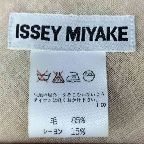 イッセイミヤケ ISSEY MIYAKE ウールレーヨン 切替 ノースリーブワンピース レディース JPN:M