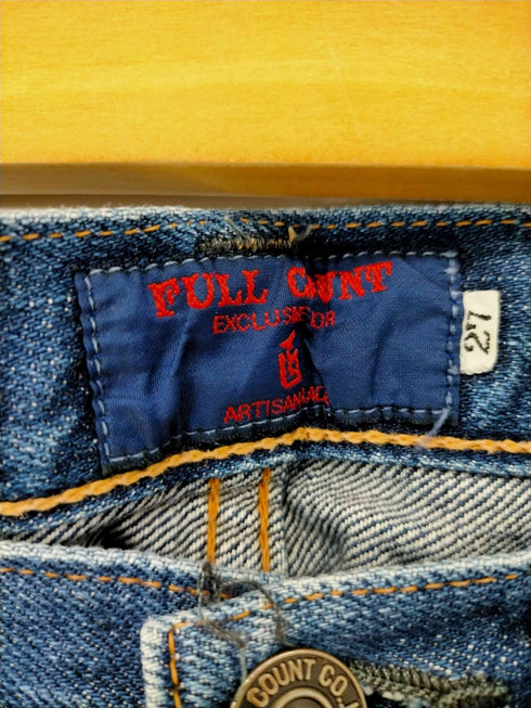 フルカウント FULLCOUNT MADE IN JAPAN セルビッジボタンフライデニム レディース 27