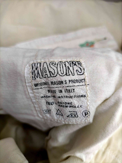 メイソンズ masons MADE IN ITALY 2タックテーパードパンツ メンズ DE:46