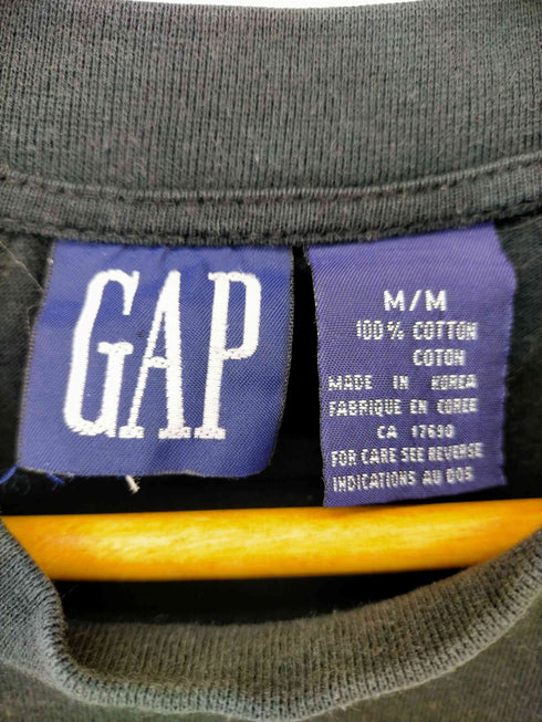 ギャップ Gap 90S OLD GAP ロゴ刺繍モックネックL/S カットソー レディース import:M