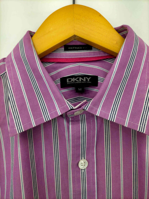 ダナキャランニューヨーク DKNY REFINED FIT ストライプレギュラーカラーシャツ メンズ import:M
