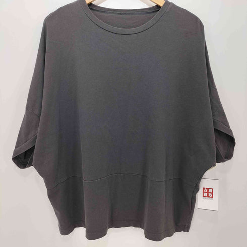 ワイズフォーリビング Ys for living 袖変形クルーネックカットソー S/S TEE オーバーダイ 切替 レディース