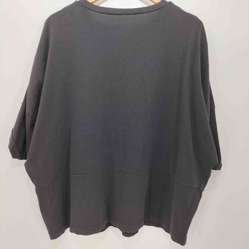 ワイズフォーリビング Ys for living 袖変形クルーネックカットソー S/S TEE オーバーダイ 切替 レディース