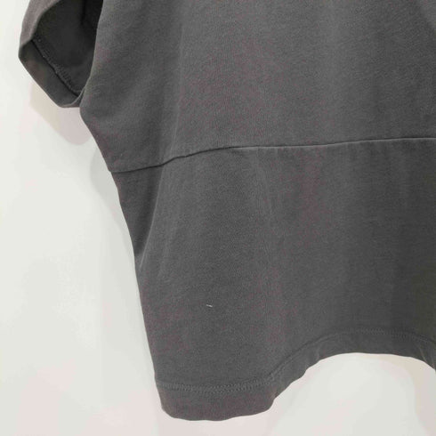 ワイズフォーリビング Ys for living 袖変形クルーネックカットソー S/S TEE オーバーダイ 切替 レディース