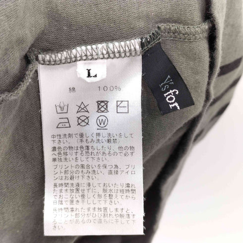 ワイズフォーリビング Ys for living 片面プリント S/S TEE 半袖Tシャツ レディース JPN:L