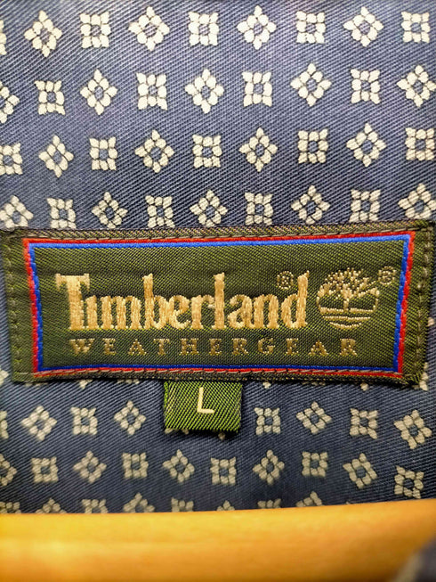 ティンバーランド Timberland 90S MADE IN INDIA 総柄BDコットンシャツ メンズ import:L