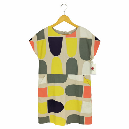 マリメッコ marimekko 総柄 コットン ノースリーブワンピース レディース 34