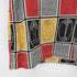 スターオブハリウッド STAR OF HOLLYWOOD 50S USA製 抽象画 ABSTRACT FACE 総柄 オープンカラーシャツ メンズ M