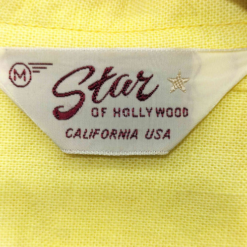 スターオブハリウッド STAR OF HOLLYWOOD 半袖オープンカラーシャツ Diamond Line ダイヤモンドライン メンズ M