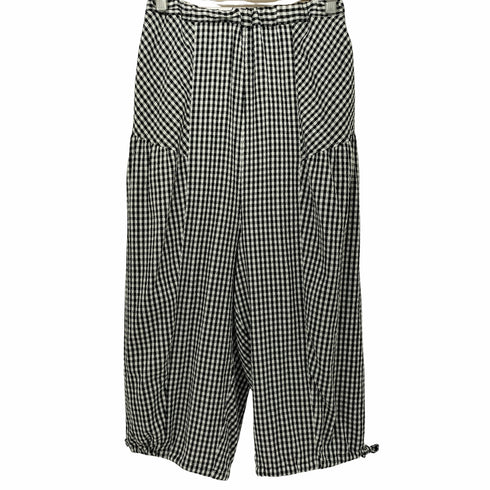 ワイズフォーリビング Ys for living ギンガムチェック バルーンパンツ レディース