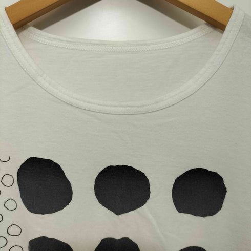 ワイズフォーリビング Ys for living 片面プリント S/S TEE 半袖Tシャツ ドット レディース