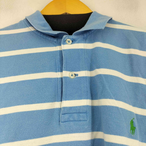 ポロバイラルフローレン Polo by RALPH LAUREN スリランカ製 マリンボーダー ポロシャツ メンズ JPN:L