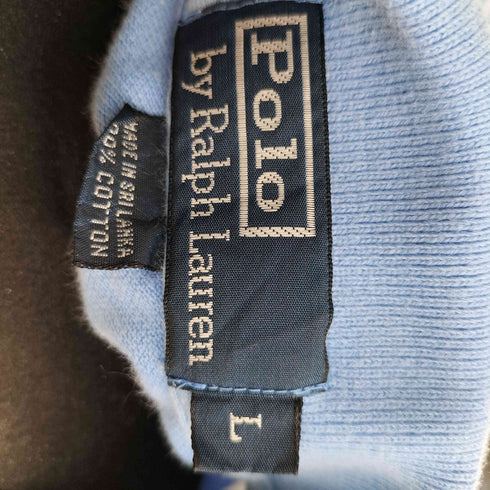 ポロバイラルフローレン Polo by RALPH LAUREN スリランカ製 マリンボーダー ポロシャツ メンズ JPN:L