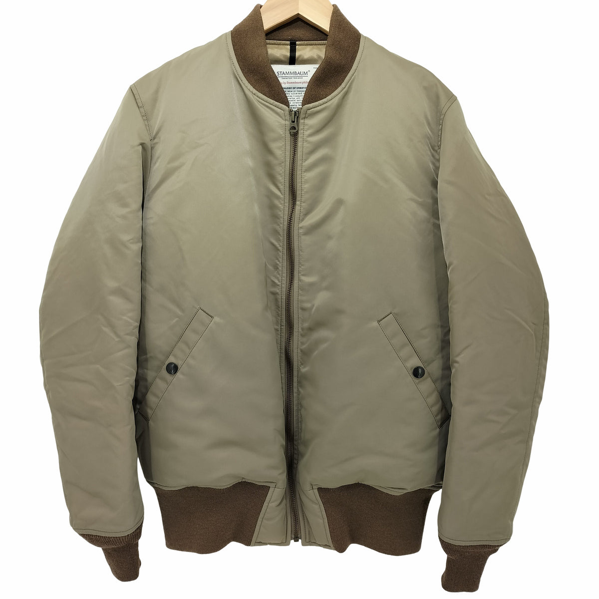 STAMMBAUM MA-1 ダウンジャケット S シュタンバウム ブラック STAMMBAUM MA-1 ダウンジャケット S シュタンバウム ブラック 2025年