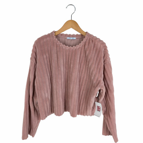 ザラ ZARA フェイクファーフリースプリーツニット レディース JPN:S