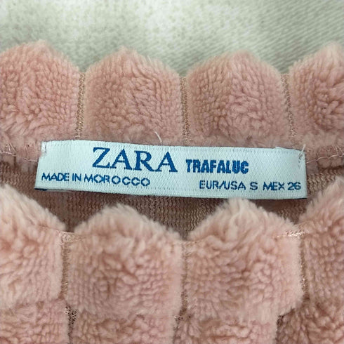 ザラ ZARA フェイクファーフリースプリーツニット レディース JPN:S