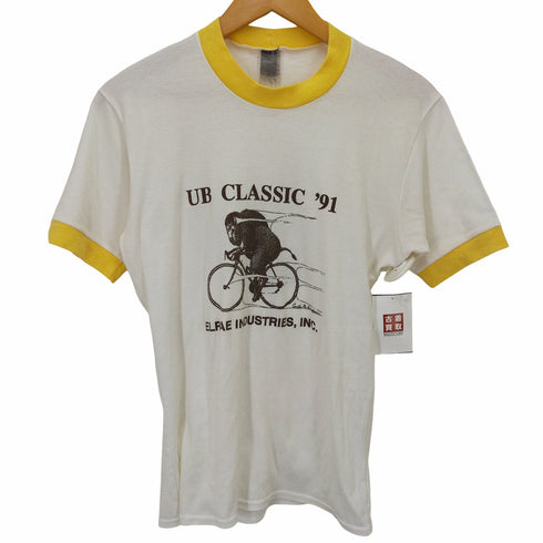 企業プリントリンガーTシャツ メンズ