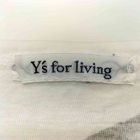 ワイズフォーリビング Ys for living プリント S/S TEE 半袖Tシャツ ワニ レディース
