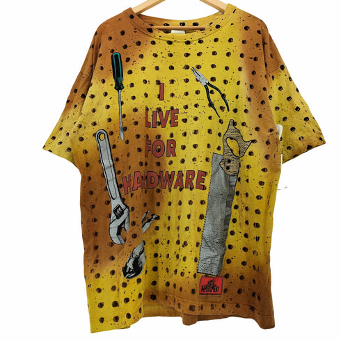 HOME IMPROVEMENT ©1994 工具プリント 総柄 S/S クルーネック Tシャツ メンズ import:XL