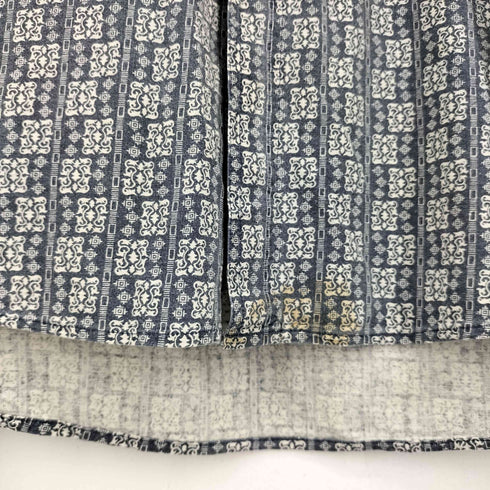 ベーシックエディションズ BASIC EDITIONS 小紋柄 半袖レギュラーカラーシャツ メンズ XL
