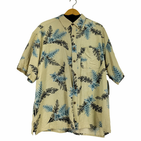 アイランド リパブリック ISLAND REPUBLIC ココナッツボタン シルクアロハシャツ メンズ XXL