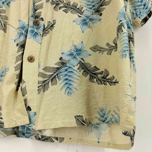 アイランド リパブリック ISLAND REPUBLIC ココナッツボタン シルクアロハシャツ メンズ XXL