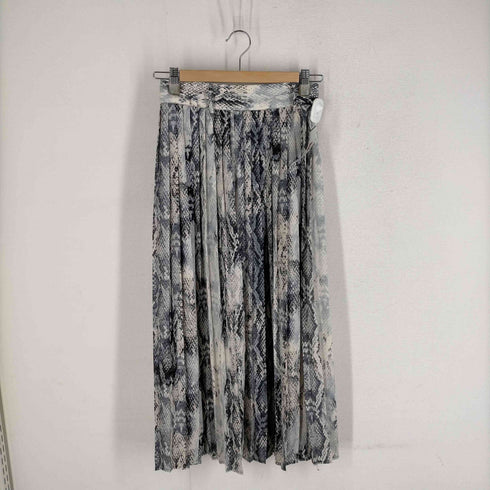 ザラ ZARA パイソン柄プリーツフレアスカート レディース JPN:XS