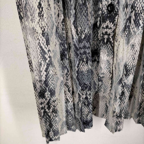 ザラ ZARA パイソン柄プリーツフレアスカート レディース JPN:XS