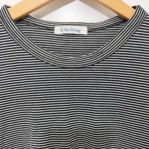 ワイズフォーリビング Ys for living ボーダー柄 S/S TEE 半袖Tシャツ レディース