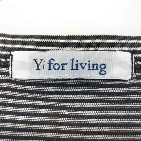 ワイズフォーリビング Ys for living ボーダー柄 S/S TEE 半袖Tシャツ レディース
