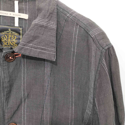 ジプシーアンドサンズ GYPSY&SONS LINEN ATELIER COAT リネンアトリエコート メンズ M
