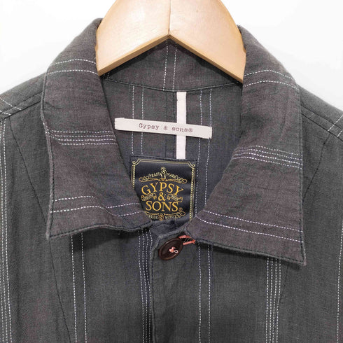 ジプシーアンドサンズ GYPSY&SONS LINEN ATELIER COAT リネンアトリエコート メンズ M