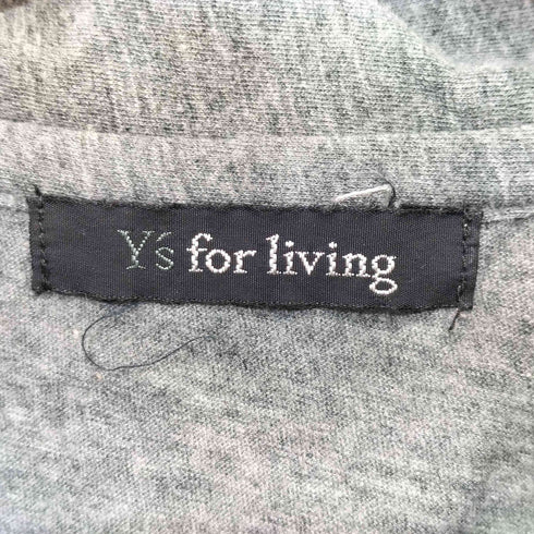 ワイズフォーリビング Ys for living コットンポロシャツ 丸襟 レディース