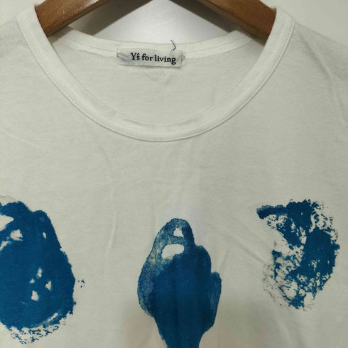 ワイズフォーリビング Ys for living 片面プリント S/S TEE 半袖Tシャツ 総柄 レディース