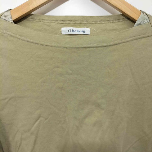 ワイズフォーリビング Ys for living 変形ネック S/S TEE カットソー レディース