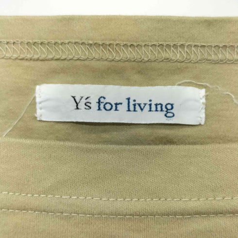 ワイズフォーリビング Ys for living 変形ネック S/S TEE カットソー レディース