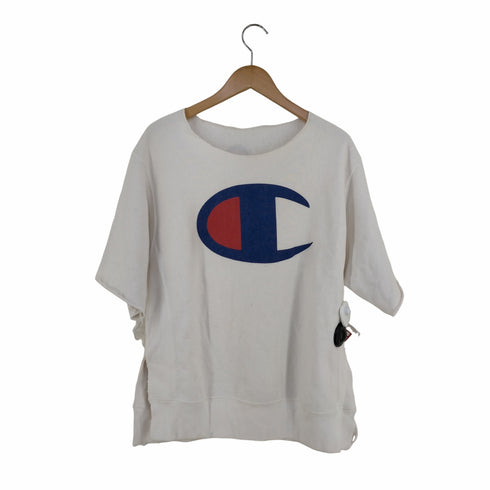 チャンピオン Champion reverse weave ビッグロゴ 染み込み 両面プリント 半袖スウェット メンズ