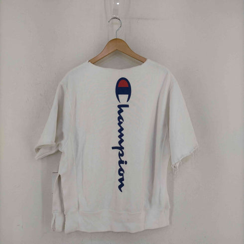 チャンピオン Champion reverse weave ビッグロゴ 染み込み 両面プリント 半袖スウェット メンズ