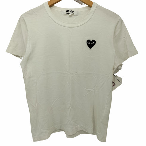 プレイコムデギャルソン PLAY COMME des GARCONS ブラック・ハートワッペン・Tシャツ レディース JPN:L