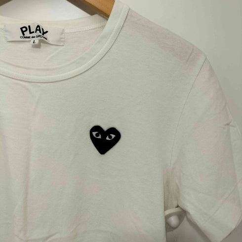 プレイコムデギャルソン PLAY COMME des GARCONS ブラック・ハートワッペン・Tシャツ レディース JPN:L